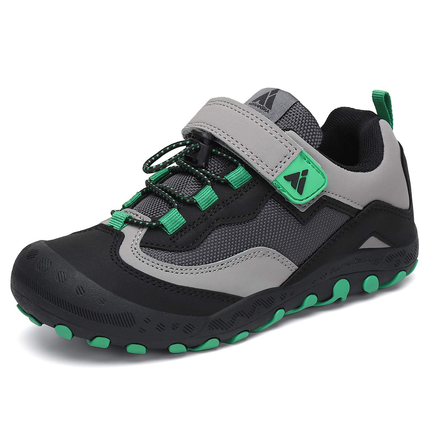 Zapatos De Senderismo Mishansha Low Top Sneakers Para Niños Negro/verde - Venta Internacional. $1,506