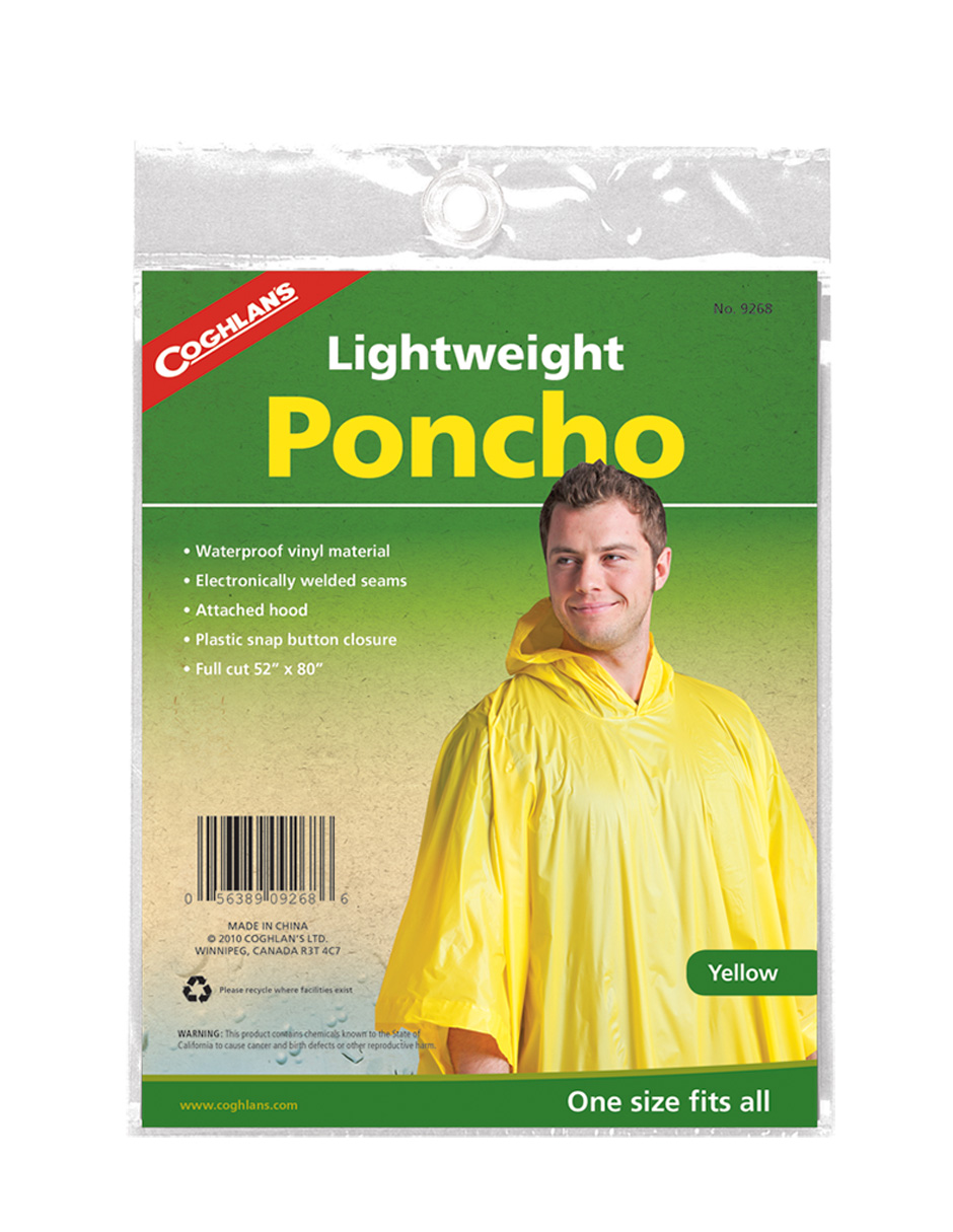 Foto 3 pulgar | Poncho Impermeable Coghlan's 9268 color Amarillo con Capucha