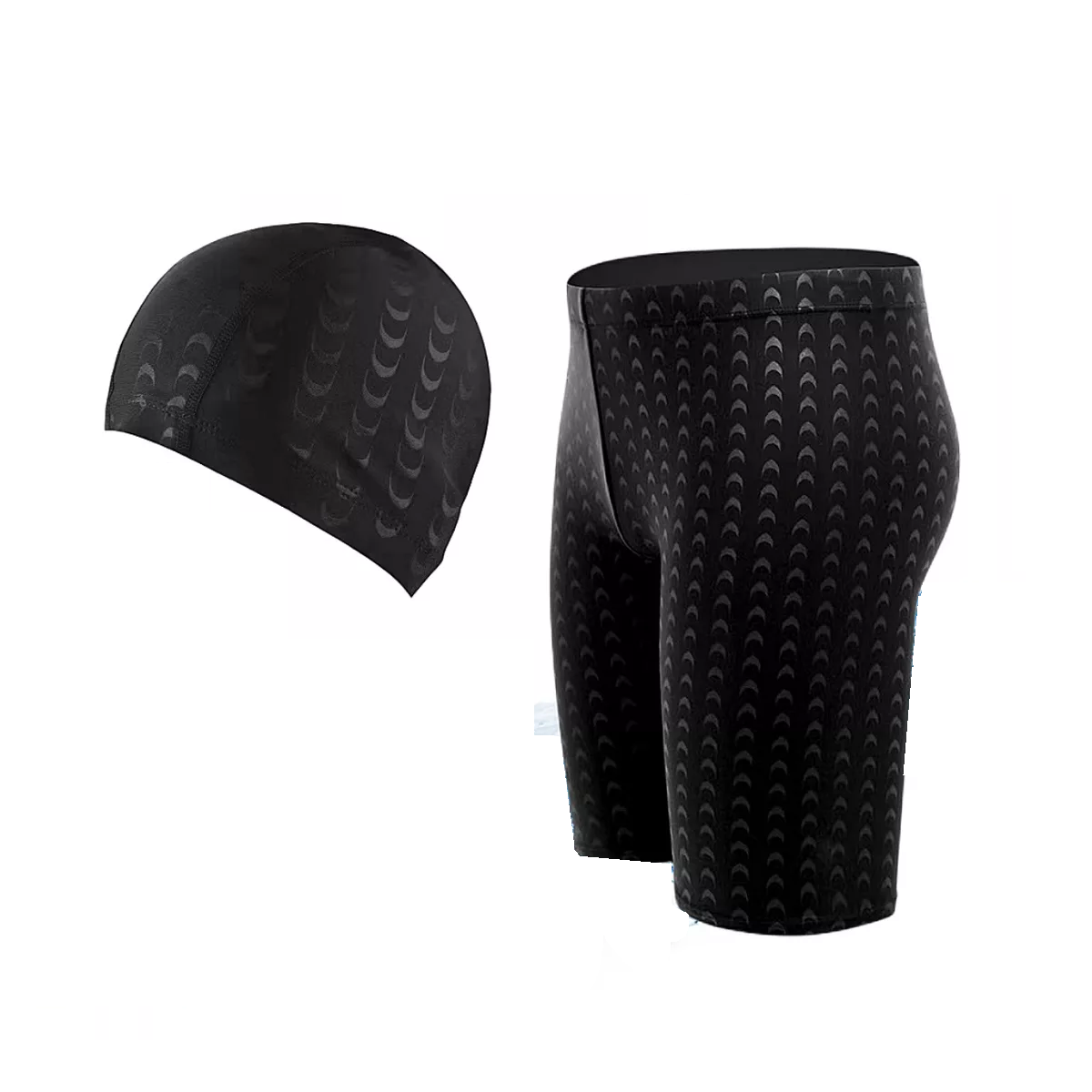 Foto 2 pulgar | Traje de Baño Deportivo Eo Safe Imports Esi-8498 color Negro y Gorro de Natación 4 XL para Hombre
