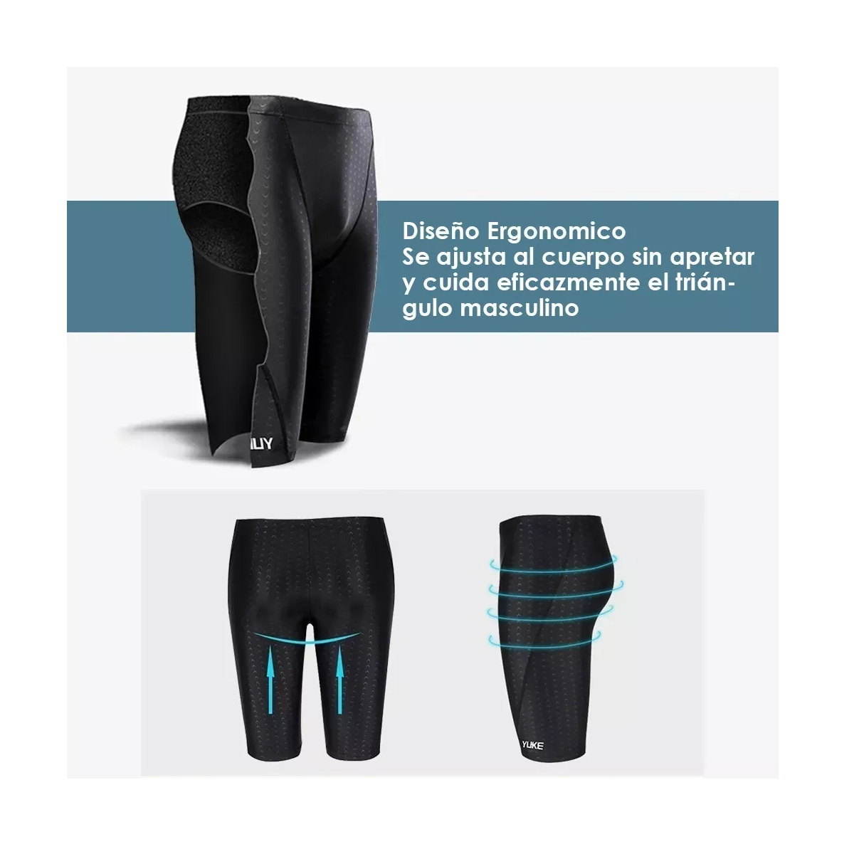 Foto 3 pulgar | Traje de Natación Eo Safe Imports Esi9622 color Negro para Hombre