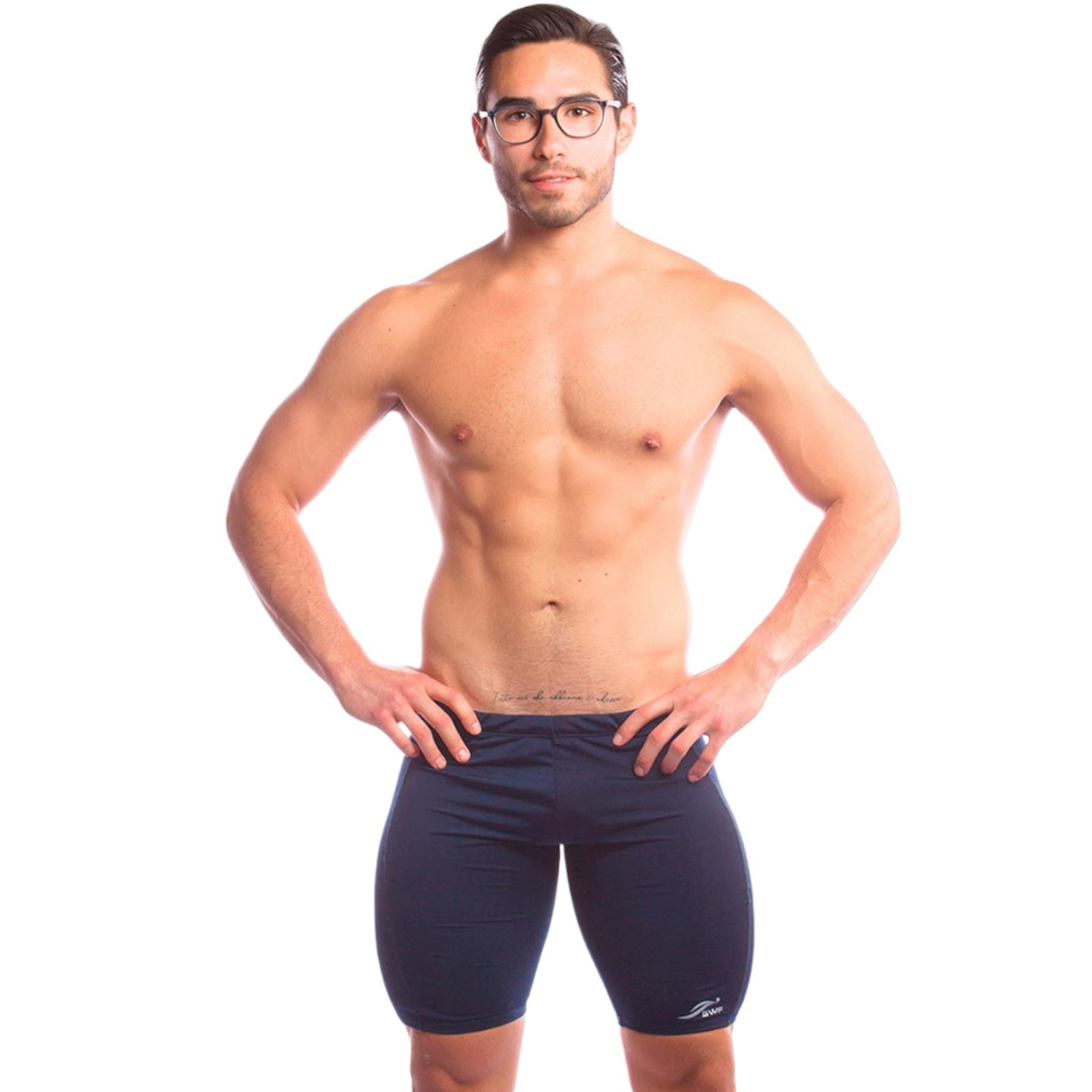 Short de Natación SWF Jammer Azul Marino Licra Swf028 para Hombre