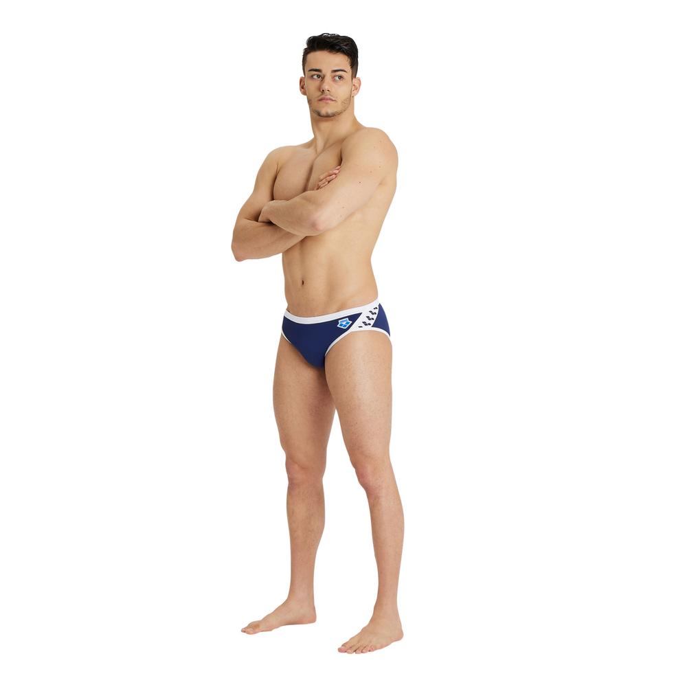 Foto 4 pulgar | Traje De Baño Arena Icons Solid Brief Para Hombre Azul