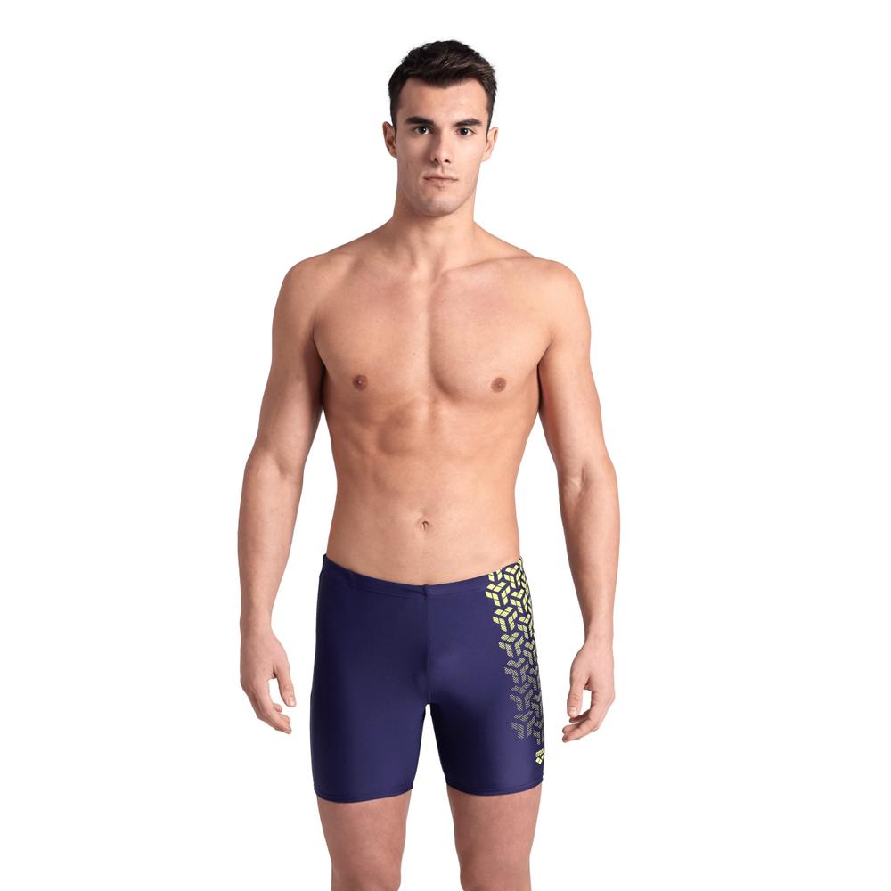 Foto 2 pulgar | Traje de Baño Mid Jammer Arena Kikko Azul para Hombre