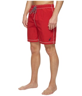Foto 2 | Bañador Nautica New Anchor Para Hombre En Color Rojo, Talla L - Venta Internacional.