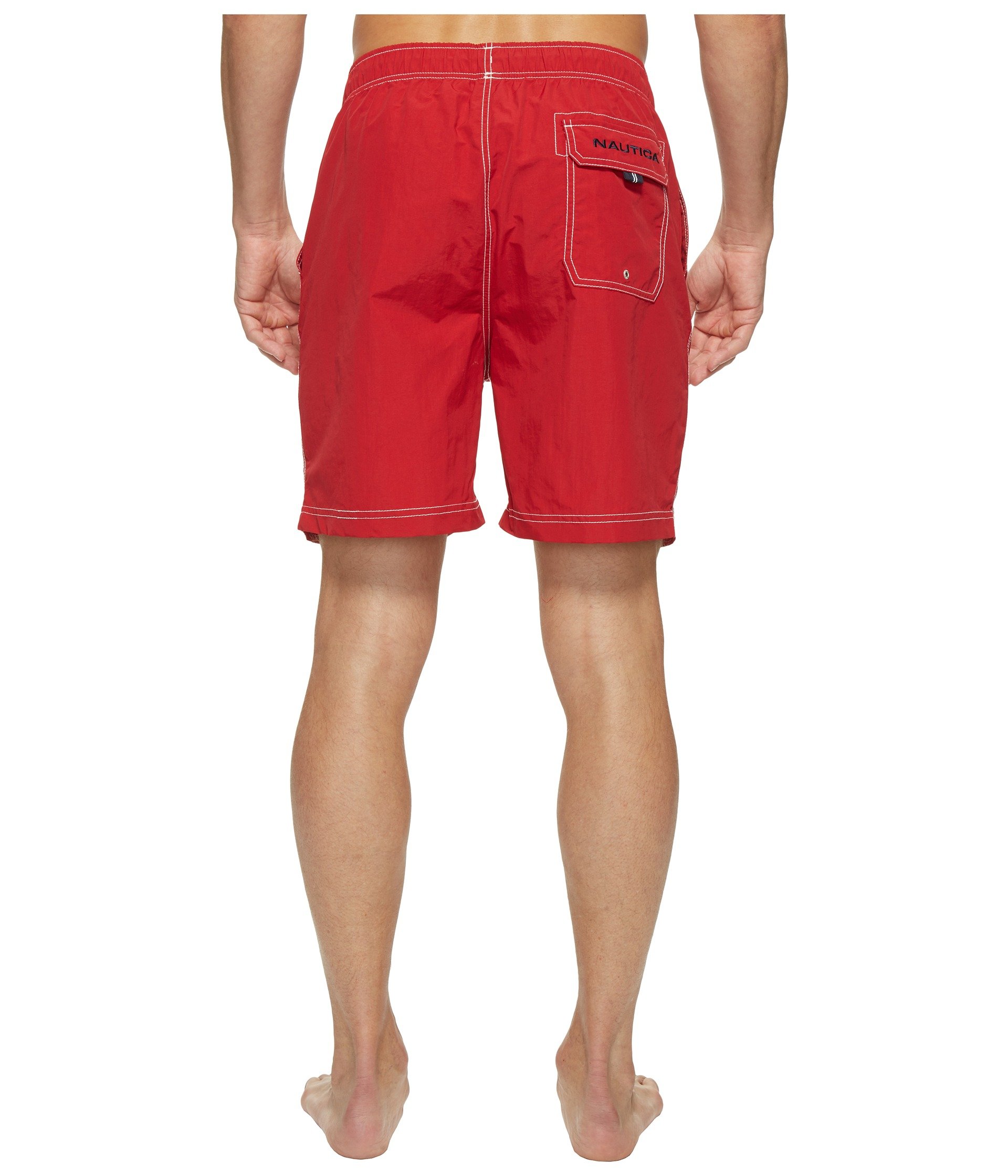 Foto 4 pulgar | Bañador Nautica New Anchor Para Hombre En Color Rojo, Talla L - Venta Internacional.