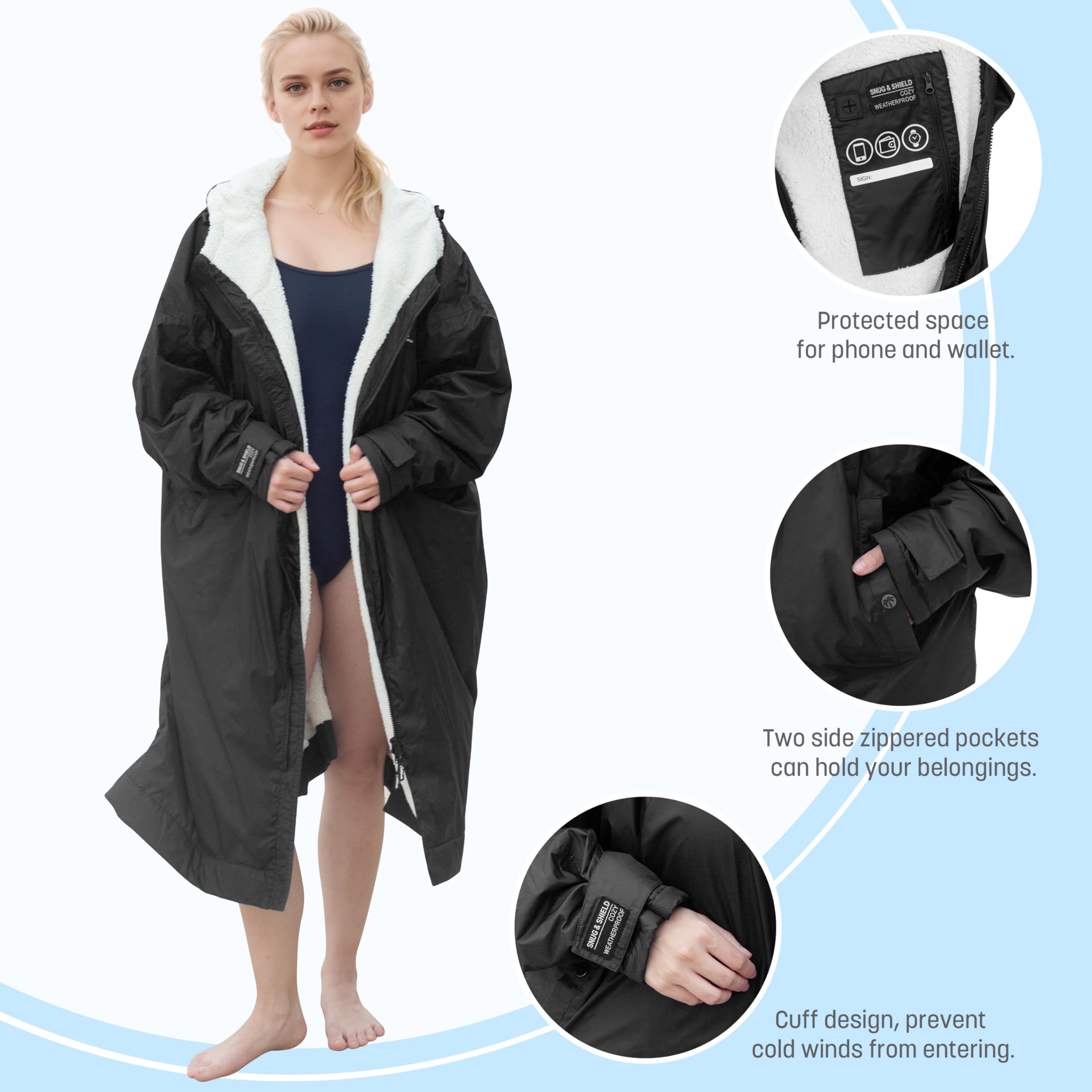 Foto 7 pulgar | Parka De Natación Catalonia Ligera E Impermeable Para Mujeres, Hombres Y Jóvenes - Venta Internacional.
