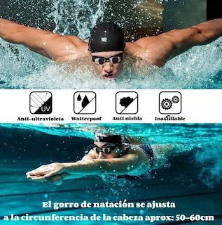 Foto 4 | Conjunto Premium De Natación Xtellar Para Mujeres: Traje Deportivo, Gafas, Gorro Y Accesorios Talla Xxl