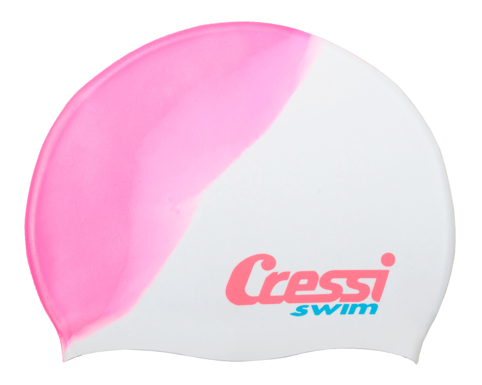 Gorro De Nado Cressi Silicone Kids Color Rosa con Blanco