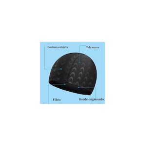 Foto 2 | Gorra para Natación para Adultos y Niños Eo Safe Imports Esi-9620 Negro Unisex