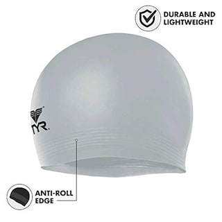 Foto 2 | Venta Internacional- Gorro de Baño Tyr Plateadode Látex