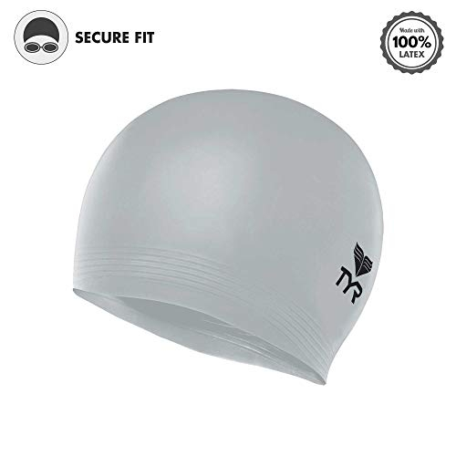 Foto 4 pulgar | Venta Internacional- Gorro de Baño Tyr Plateadode Látex