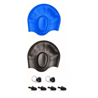 Foto 1 | 2 Pcs Gorro Natación Silicona Impermeable Flexible Unisexo Eo Safe Imports Esi-16255 Multicolor
