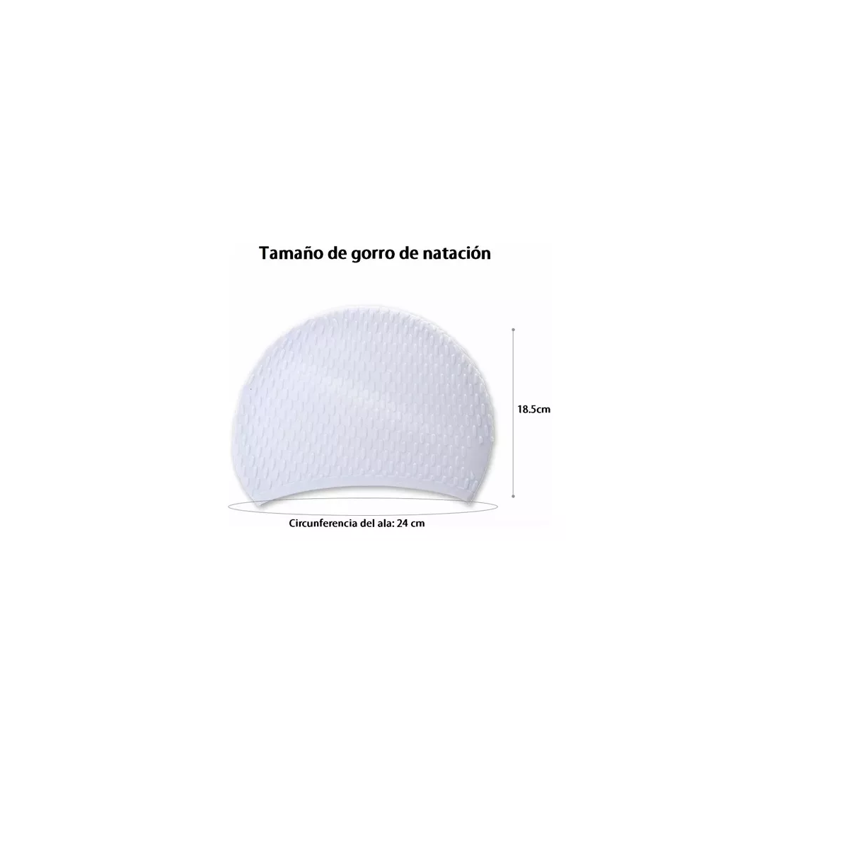 Foto 3 pulgar | 3pzs Gorro De Natacion Silicona Para Hombres Y Mujeres Eo Safe Imports Esi-16254 Multicolor