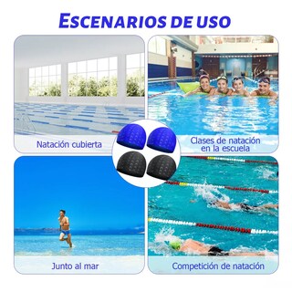 Foto 3 | Gorra Para Natación De Unisex ,adultos Gorro Natacion 4pcs Eo Safe Imports Esi-16256 Multicolor