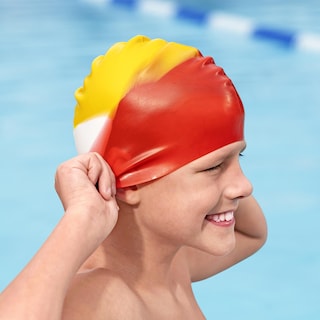 Foto 7 | Gorro De Natación Infantil Silicon Impermeable Unitalla Pack De 3 Piezas