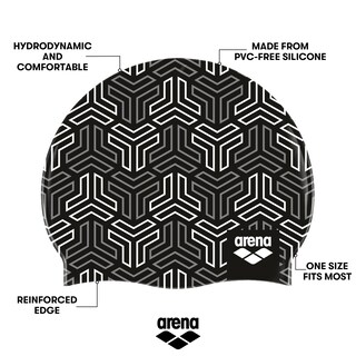 Foto 3 | Gorro De Natación Arena Print 2 De Silicona Unisex Para Adultos - Venta Internacional.