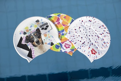 Foto 7 | Gorro De Natación Arena Print 2 De Silicona Unisex Para Adultos - Venta Internacional.