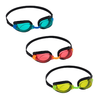 Foto 2 | Goggles para Niños Natación 7 a 14 Años Negro Mica Neón Paquete 3 Piezas Plástico de Alta Resistencia marca Bestway