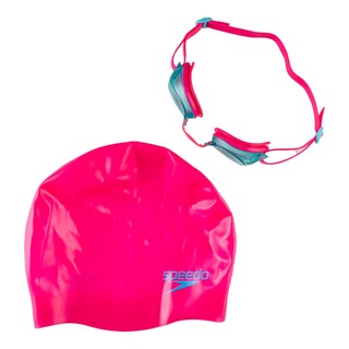 Foto 1 | Goggles con Gorro Speedo Rosas 2 Piezas Infantil