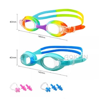 Foto 3 | Lentes Natación Para Niños, Gafas Protección Uv Antivaho Arcoiris/azul