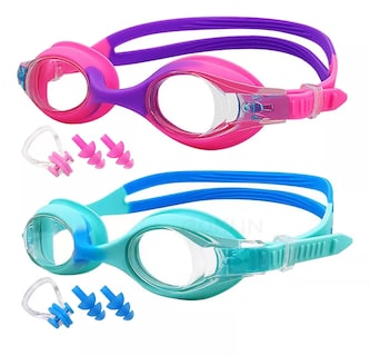 Foto 1 | Lentes Natación Para Niños, Gafas Protección Uv Antivaho Rosa Azul Calro