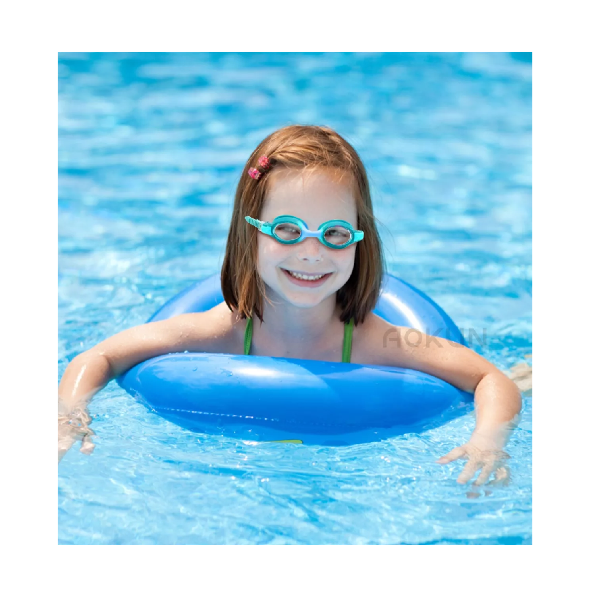 Foto 3 pulgar | Lentes Natación Para Niños, Gafas Protección Uv Antivaho Rosa Azul Calro
