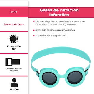 Foto 2 | Goggles Infantiles Bestway Aquashades Para Natación Color Azul