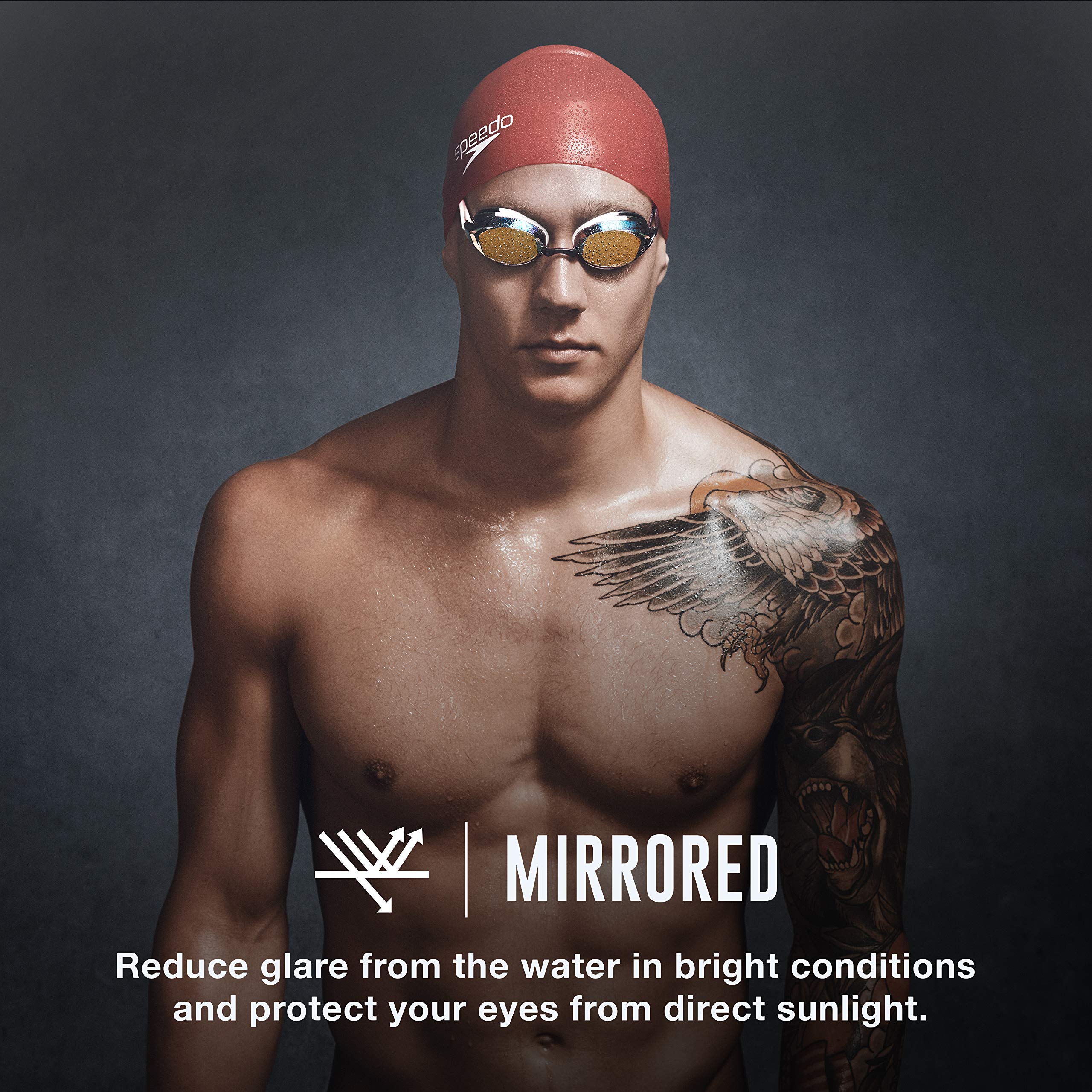 Foto 4 pulgar | Gafas De Natación Speedo Mirrored Vanquisher 2.0 Unisex Plateadas - Venta Internacional.