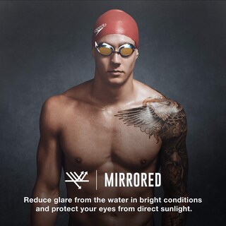 Foto 3 | Gafas De Natación Speedo Mirrored Vanquisher 2.0 Unisex Plateadas - Venta Internacional.