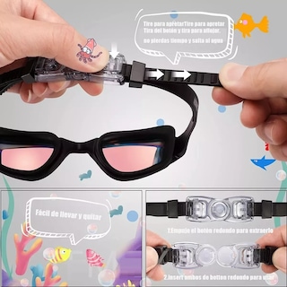 Foto 2 | Language Gafas De Natación Para Niños, 2 Unidades, Eo Safe Imports Esi-18269-1 Multicolor
