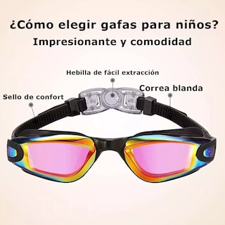 Foto 3 | Language Gafas De Natación Para Niños, 2 Unidades, Eo Safe Imports Esi-18269-1 Multicolor