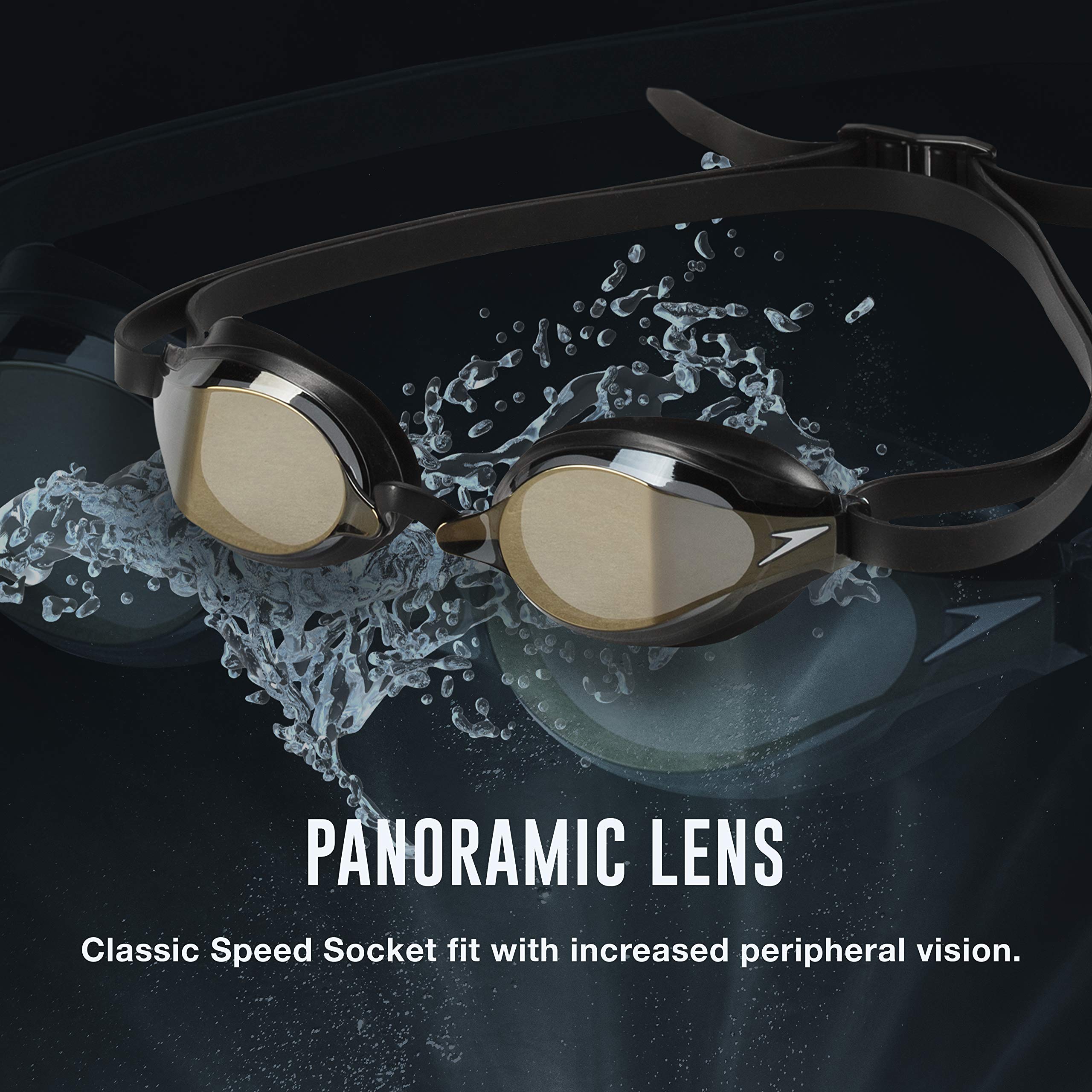 Foto 7 pulgar | Gafas De Natación Speedo Speedo Speed Socket 2.0 Unisex, Color Negro Y Plateado - Venta Internacional.