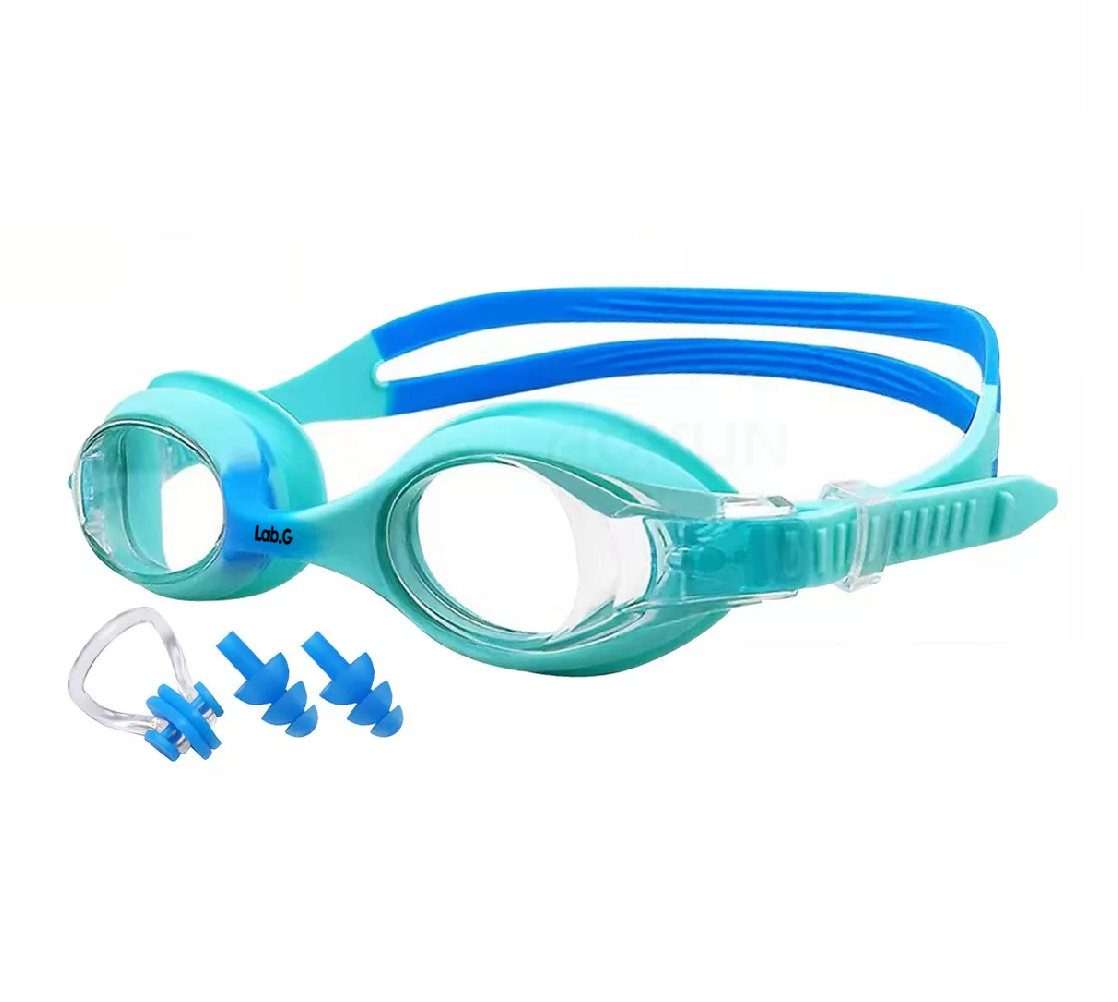 Foto 3 pulgar | Lentes Para Natación Para Niños, Gafas Protección Uv Antivaho Arcoiris/azul