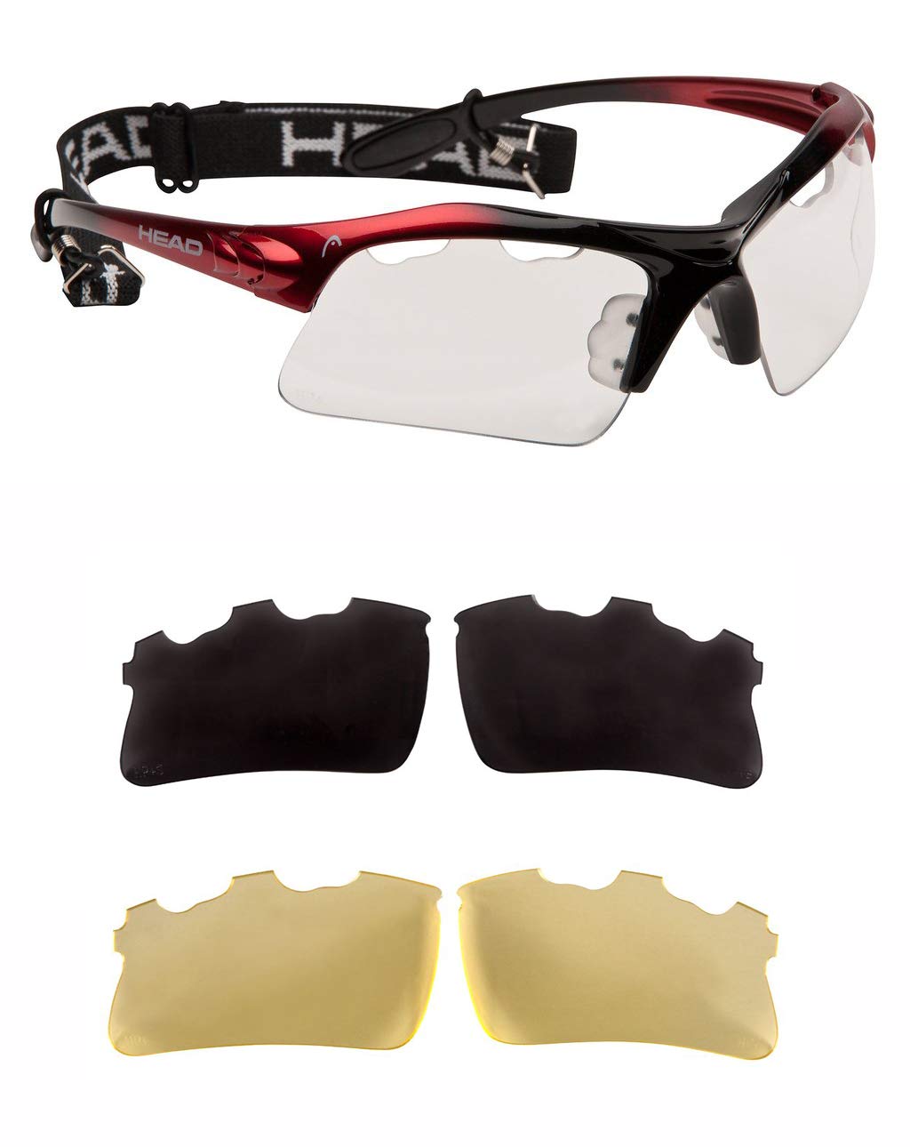 Foto 3 pulgar | Gafas De Racquetball Head Raptor, Antivaho, Rojas Con Protección Uv - Venta Internacional.