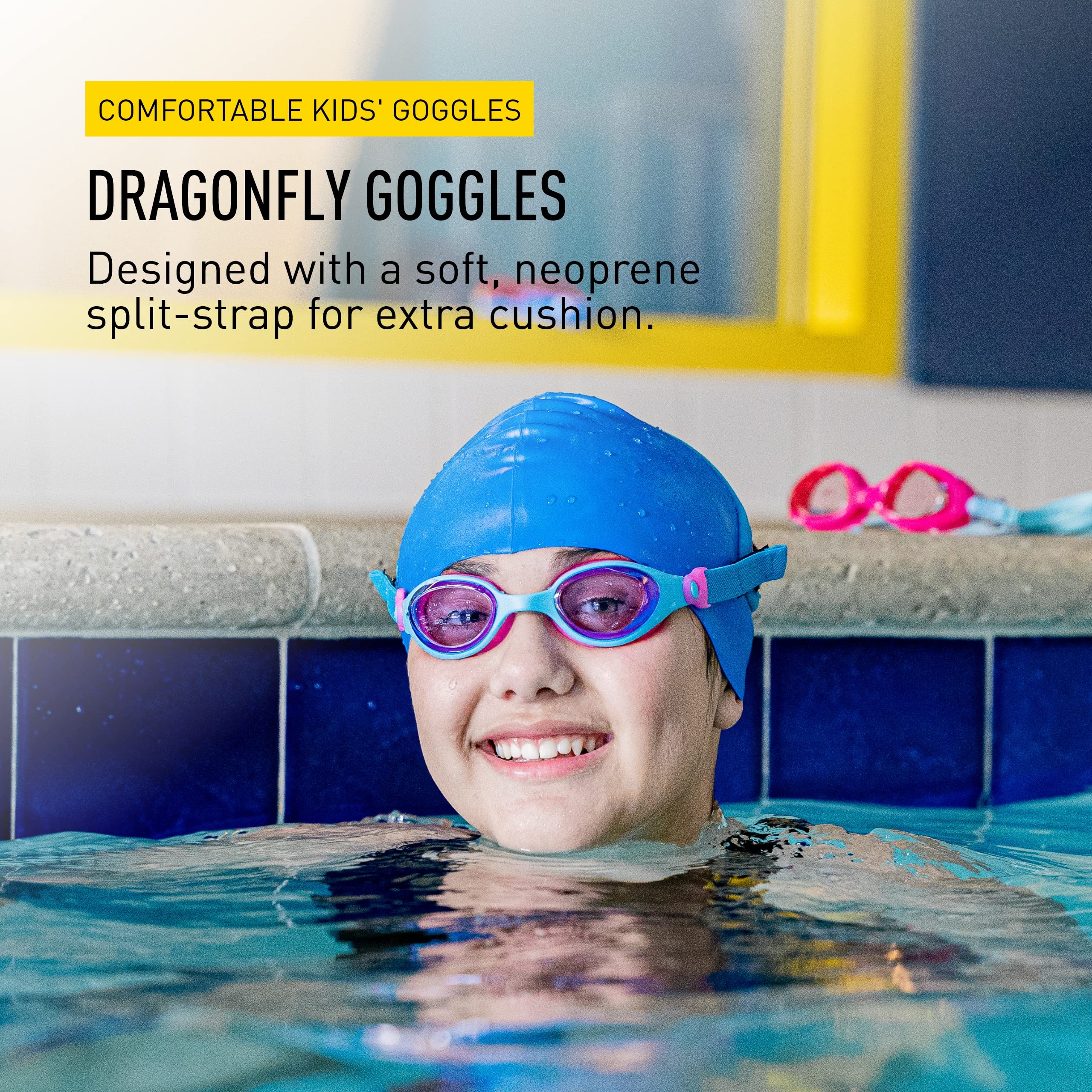 Foto 3 pulgar | Gafas De Natación Finis Dragonfly Para Niños De 4 A 12 Años Con Protección Uv - Venta Internacional.