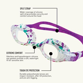 Foto 4 | Gafas De Natación Finis Mermaid Kids, Antivaho, Protección Uv 4-10 - Venta Internacional.