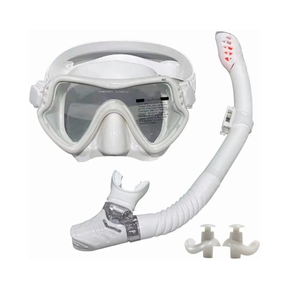 Foto 2 pulgar | Máscara De Snorkel Máscara De Buceo Antivaho Snorkeling Eo Safe Imports Esi-19102 Blanco