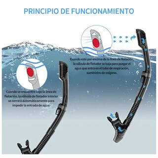Foto 2 | Máscara De Snorkel Máscara De Buceo Antivaho Snorkeling Eo Safe Imports Esi-19102 Blanco
