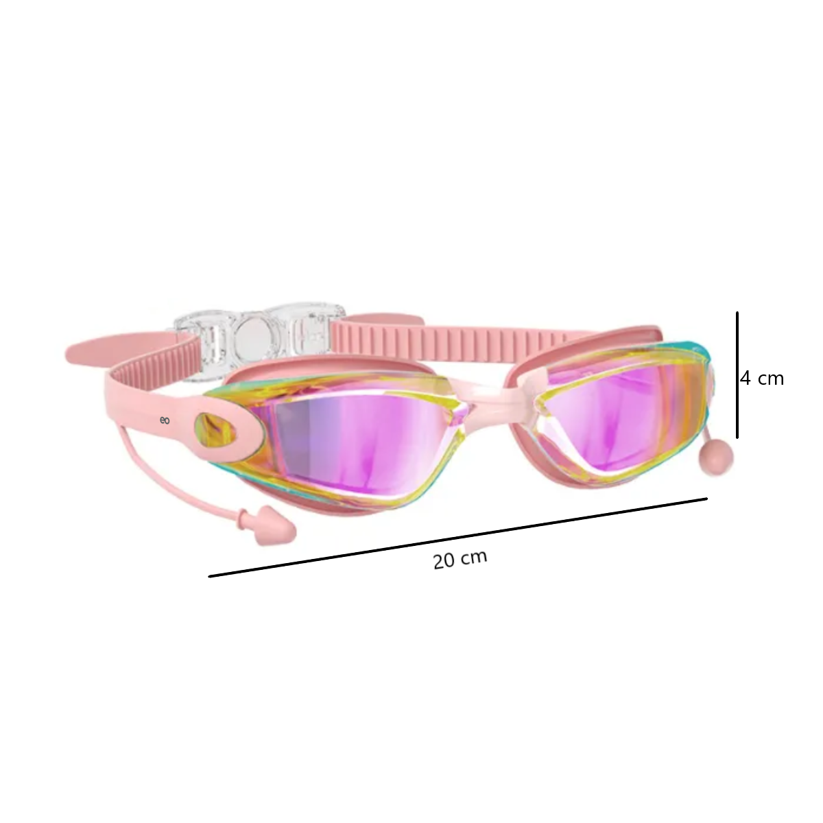 Foto 3 pulgar | Gafas De Natación Protección Uv Antiempaño Goggles Eo Safe Imports Esi-19094 Rosa