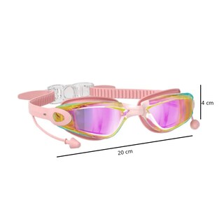Foto 2 | Gafas De Natación Protección Uv Antiempaño Goggles Eo Safe Imports Esi-19094 Rosa