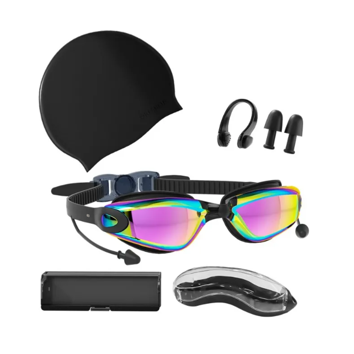Foto 3 pulgar | Gafas De Natación Sin Fugas Protección Uv Antiempaño Gogles Eo Safe Imports Esi-19092 Negro