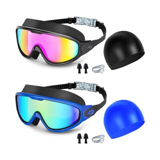 Foto 2 | Kit De Goggles Natación Protección Uv Antivaho Sin Fugas 2pz Eo Safe Imports Esi-19089 Multicolor