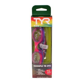 Foto 4 | Gafas De Natación Tyr Youth Tie Dye Swimple, Rosa/azul, De 3 A 10 Años - Venta Internacional.