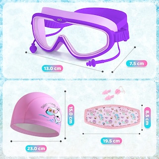 Foto 2 | Kit Gafas Goggles Natación Para Niños Anti-vaho Uv Y Diadema Violeta/rosado Eo Safe Imports Esi-19242 Multicolor