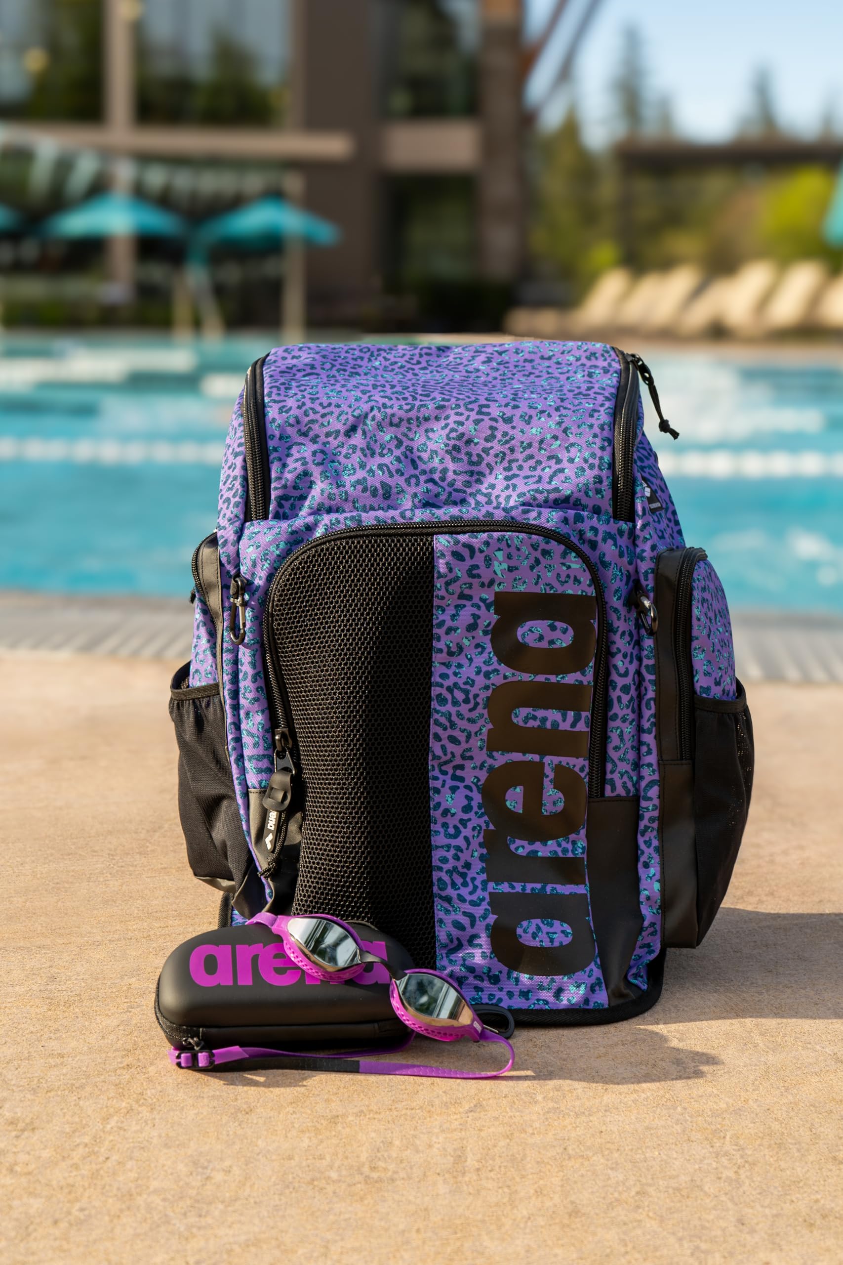 Foto 6 pulgar | Funda Protectora Para Gafas De Natación Arena, Tapa Dura, Color Negro Y Morado - Venta Internacional.