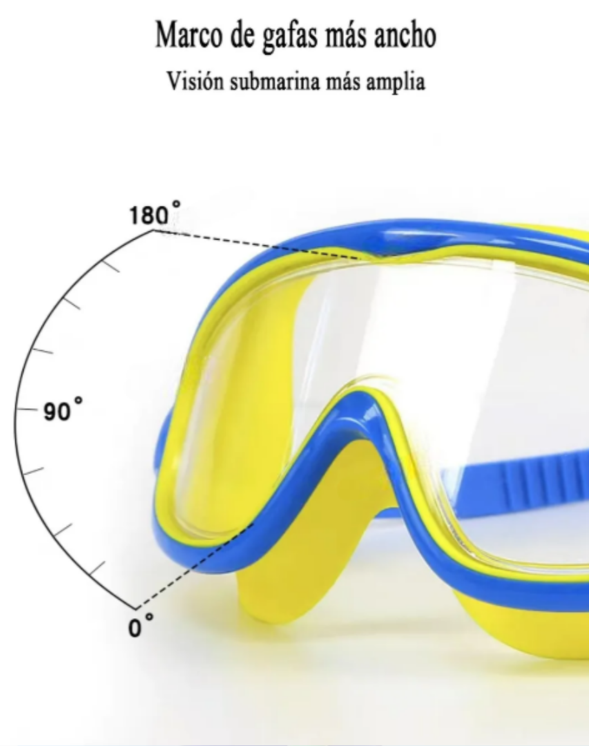 Foto 5 pulgar | Set De Natación Xtellar Para Niños, Antivaho Y Protección Uv 4 En 1