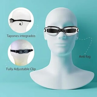 Foto 2 | Gafas De Natación Xtellar Goggles Sin Fugas Protección Uv Kit 5en1