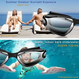 Foto 4 | Gafas De Natación Xtellar Goggles Sin Fugas Protección Uv Kit 5en1
