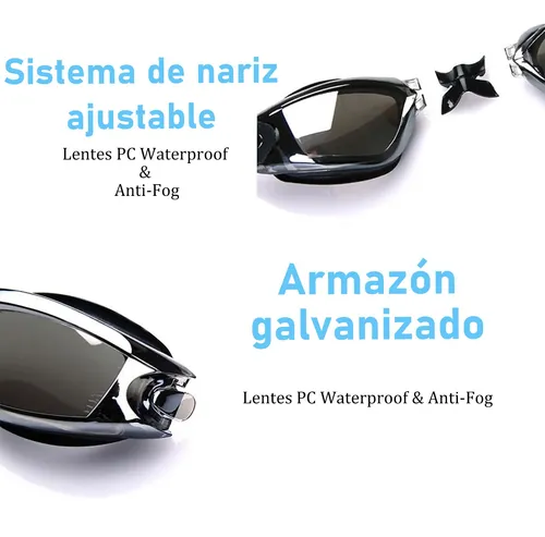Foto 4 pulgar | Gafas Goggles Xtellar  Natacion Antiempaño Sin Fugas Uv Negroplateado