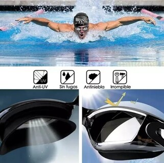 Foto 4 | Xtellar Gafas De Natación Premium Antivaho Para Hombres Y Mujeres – Ligero Y Cómodo